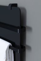 Полотенцесушитель электрический Allen Brau Infinity 120x44 с рейлингом 2.0 и креплением, черный матовый 00325638 — фото 8, Электрические полотенцесушители
