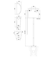 Бачок Scarabeo Castellana на высокой трубе с механизмом смыва цвет белый фурнитура хром арт-5364CR — фото 4, Комплектующие для туалета
