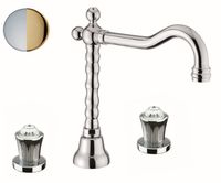 Смеситель для раковины Fiore VENERE SKY (SWAROVSKI®) , хром/золото арт-13CO0637 — фото 1, Смесители для раковины