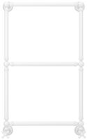 Полотенцесушитель водяной Сунержа Ренессанс 1304 860х500 Белый арт-12-0280-8650 — фото 1, Водяные полотенцесушители