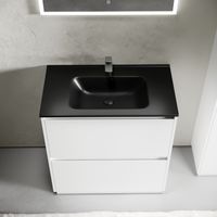 Тумба под раковину SANCOS Libra Floor напольная, 790х450х840, c двумя ящиками оснащенными доводчиками, белый глянец , арт. арт-LB80FW — фото 12, Тумбы под раковину