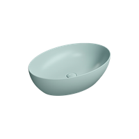 раковина накладная PURA 60x42 без перелива голубой матовый арт-884215 — фото 2, Раковины накладные