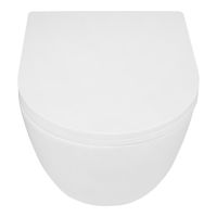 Унитаз подвесной Azario Blanco 360х490х360 безободковый, система слива "Торнадо", быстросъемное сиденье микролифт арт-AZ-9003WT — фото 2, Подвесные унитазы