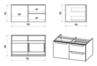 Тумба под раковину арт-CAR-01080-021П2Я — фото 7, Тумбы под раковину
