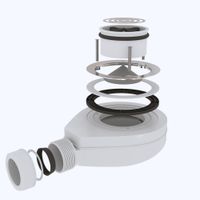 Сифон для душевых поддонов RGW S-016-1 Волна Черный 90 мм 502411161-04 — фото 2, Сифоны для поддонов