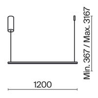 Подвесной светильник Maytoni MOD246PL-L24BK — фото 5, Подвесные светильники