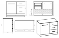 Тумба под раковину арт-Э-Рес01120-13ЯП — фото 8, Тумбы под раковину