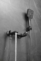 Смеситель для ванны с душем BELZ, оружейная сталь, арт-B60715-3 — фото 5, Смеситель для ванны