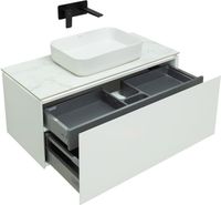 Тумба под раковину Allen Brau Infinity 100 1.21004.WM белый матовый — фото 8, Тумбы под раковину