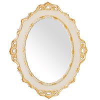 Зеркало фигурное h105x85xP4,5 cm, Avorio Dorato арт-24962 — фото 1, Зеркала в ванную комнату