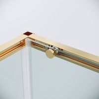 Боковая стенка Grossman Galaxy (90х195) золото сатин,стекло прозрачное, 1 место арт-200.K33.01.90.32.00 — фото 8, Боковые стенки