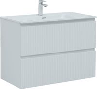 Тумба под раковину Aquanet Джейн (Flat) 90 белый матовый арт-00335425 — фото 1, Тумбы под раковину