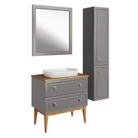 Товар: Подстолье Каталина 80 "Grey" 12095 - фото 1 Подстолье Каталина 80 "Grey" 12095 — фото 1, Тумбы под раковину