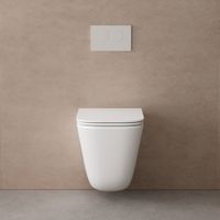 Унитаз ABBER Rechteck подвесной белый, безободковый, смыв торнадо, с закрытым дном арт-AC1220TC — фото 4, Подвесные унитазы