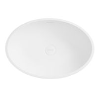 Раковина Conca 480 овальная, белый матовый, MonteBianco арт-12093 — фото 4, Раковины накладные