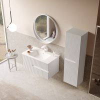 Тумба с раковиной ORKA Moonlight 90 подвесная, белый матовый 5001497 — фото 3, Тумбы с раковиной