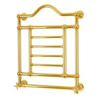 EDWARD Полотенцесушитель электрический, h700/850х600/680 мм. DX(включение справа), золото 22635 — фото 1, Электрические полотенцесушители