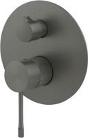 Смеситель для душа Allen Brau Priority 4.0 5.31C11-MG (с внутренней частью, 2 выхода) графит браш — фото 1, Смеситель для душа