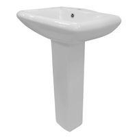 Раковина с пьедесталом AZARIO ELANA 560х440х835 арт-AZ-334P — фото 1, Раковины напольные