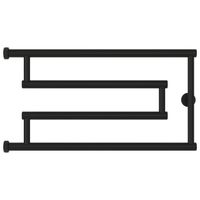 Полотенцесушитель водяной Сунержа High-Tech+ model "G" 320х650 Матовый чёрный арт-31-4051-3265 — фото 1, Водяные полотенцесушители