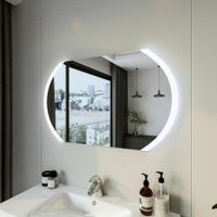 Зеркало Бриклаер Вега/Мальта 100 овал сенсор на зеркале арт-4627125415609 — фото 1, Зеркала в ванную комнату