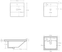 Тумба с раковиной Aquanet Слим 40 напольная 2 ящ. цв.белый сатин арт-00348174 — фото 11, Тумбы с раковиной