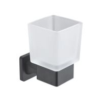 Стакан для ванной комнаты Rose RG1512H, черный — фото 1, Стаканы для зубных щеток