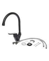 OneLife смеситель для кухни однорычажный полимерный, черный арт-P02-000b — фото 11, Смесители для кухни