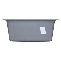 Кухонная мойка AZARIO Milas 480х420х197 кварцевая, прямоугольная, сифон в комплекте, цвет Серый арт-CS00097667 — фото 2, Кухонные мойки