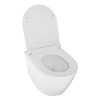 Унитаз подвесной Azario Nova 360х480х360 безободковый, с ультратонким сиденьем микролифт арт-AZ-2217 — фото 2, Подвесные унитазы