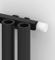 Отопительный радиатор Сунержа Кумир-0 EU50 правый 500х540 8 секций Тёмный титан муар арт-15-0351-5008 — фото 1, Радиаторы отопления