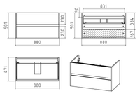 Тумба под раковину арт-Э-Али01090-011П2Я — фото 4, Тумбы под раковину