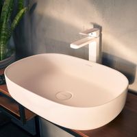 Раковина Conca 540 округлая, белый матовый, MonteBianco арт-12020 — фото 2, Раковины накладные