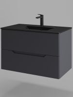 Товар: Orange Line тумба подвесная с раковиной, графит матовый арт-Li-80Tug+BLRA - фото 1 Orange Line тумба подвесная с раковиной, графит матовый арт-Li-80Tug+BLRA — фото 1, Тумбы с раковиной