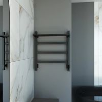 Полотенцесушитель электрический Grota Lore 530х600 черный Lore 530х600 RAL9005 EL — фото 3, Электрические полотенцесушители