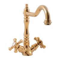 Смеситель Morava retro для раковины с донным клапаном пласт, арт-MK321.5/8Z — фото 1, Смесители для раковины