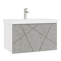 Тумба под раковину VIGO Geometry 70 подвесная бетон (034 бетон) — фото 1, Тумбы под раковину
