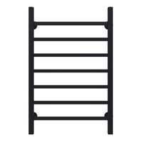 Полотенцесушитель водяной AZARIO ANCONA 500/800 квадрат, 7 секций, нижнее/диагональное подключение, 1/2", черный арт-AZ83915B — фото 4, Водяные полотенцесушители