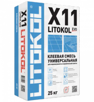 LITOKOL X11 EVO Усиленная клеевая смесь с высокими адгезионными свойствами для укладки мрамора, керамической плитки, мешок 25 кг, арт-498720002 — фото 1, Плиточный клей