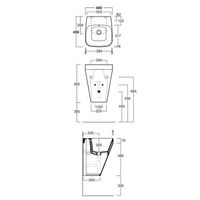 Раковина SIMAS BADEN BADEN подвесная с одним отверстием цвет белый арт-BB13/F87 — фото 2, Раковины подвесные