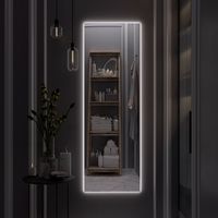 Зеркало с LED-подсветкой SIRIUS (50*150) /AQUA DE MARCO SIR50/150 — фото 2, Зеркала в ванную комнату