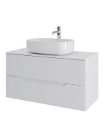 Orange Line Li-100TuwMDF+B07-540W тумба с раковиной подвесная 100 см, белый Li-100TuwMDF+B07-540W — фото 6, Тумбы с раковиной