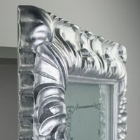 BELLA Витрина подвесная, стекл.дверь DX L58,5xh99xP25 cm, стекло матвое с декором, серебро 21255 — фото 4, Шкафы для ванной