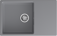 GRANFEST Мойка URBAN 678L 1-чаша+крыло 780*490мм темно-серый арт.GF-UR- арт-678L темно-серый — фото 3, Кухонные мойки