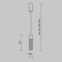 Подвесной светильник Maytoni MOD190PL-L5G3K — фото 9, Подвесные светильники