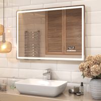 Зеркало с подсветкой VIGO Geometry Media voice 1000 050 — фото 7, Зеркала в ванную комнату