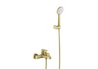 ОБЕРОН смеситель для ванны с душевым набором, шлиф. золото арт-AQ1249BG — фото 2, Смеситель для ванны
