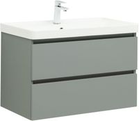 Товар: Тумба с раковиной Aquanet Вега 2.0 80 2 ящ. цв.мисти грин (раковина Ирис) 00344749 - фото 1 Тумба с раковиной Aquanet Вега 2.0 80 2 ящ. цв.мисти грин (раковина Ирис) 00344749 — фото 1, Тумбы с раковиной