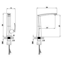 Смеситель для кухонной мойки Azario REULEAUX керамический картридж, хром арт-AZ-VMF568296C — фото 1, Смесители для кухни