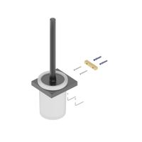 Щетка для туалета Timo Petruma черное золото арт-15261/18 — фото 2, Ершики для унитаза